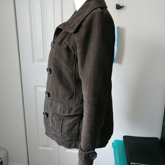 GAP fitted chocolate fall to winter coat jacket - Picture 2 of 5